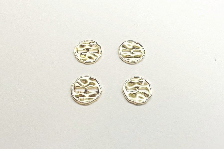 Гудзик 15 мм Mertbutton 2 отвори золото SMB-280