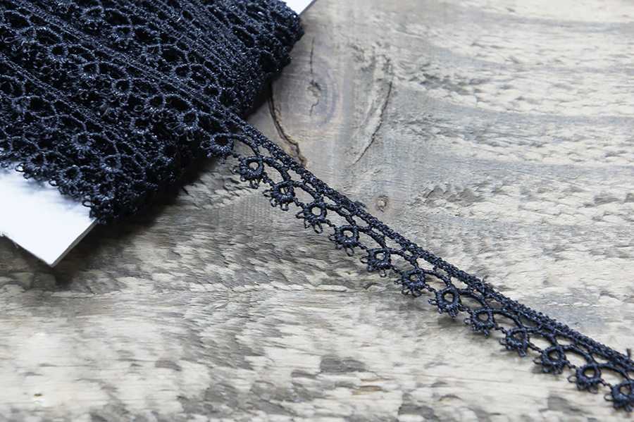 Мереживо гіпюр 10 мм MH чорний 0575-1890-black