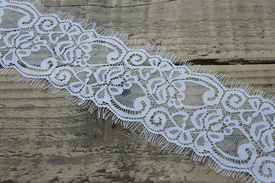 Мереживо шантільї 90 мм MH білий