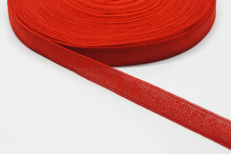 Тасьма 18 мм в'язана червоний