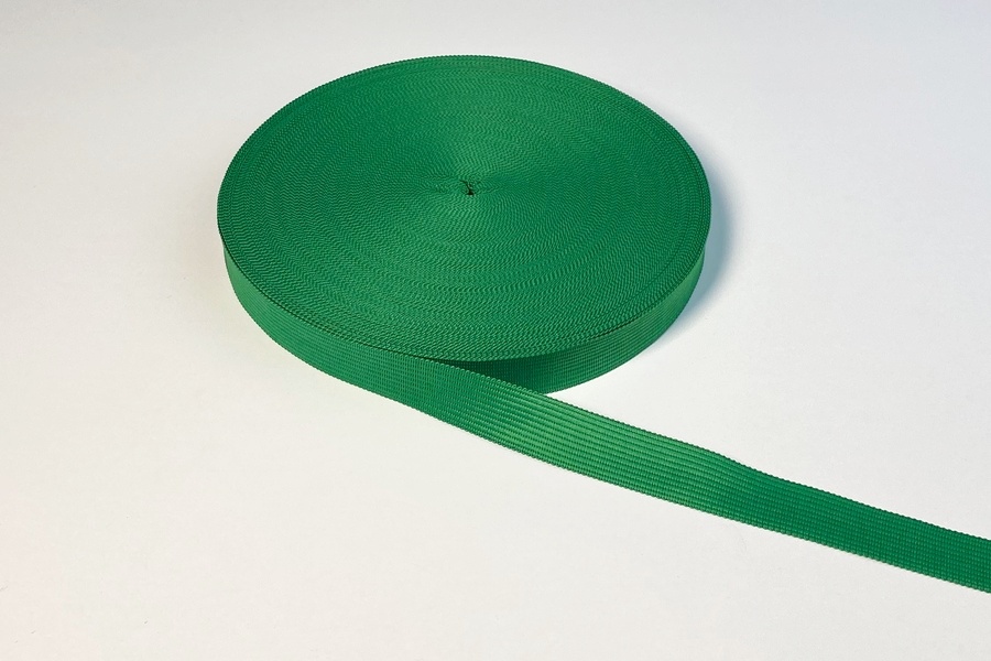 Тасьма 18 мм в'язана зелений