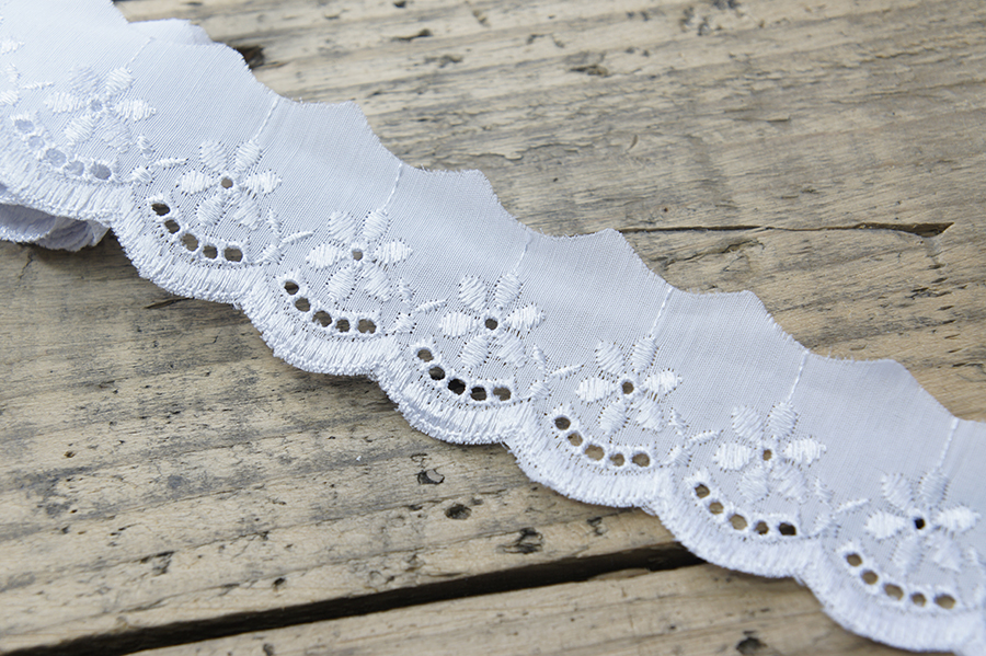 Прошва бавовна 40 мм SinemBro прошва білий 527-40-999