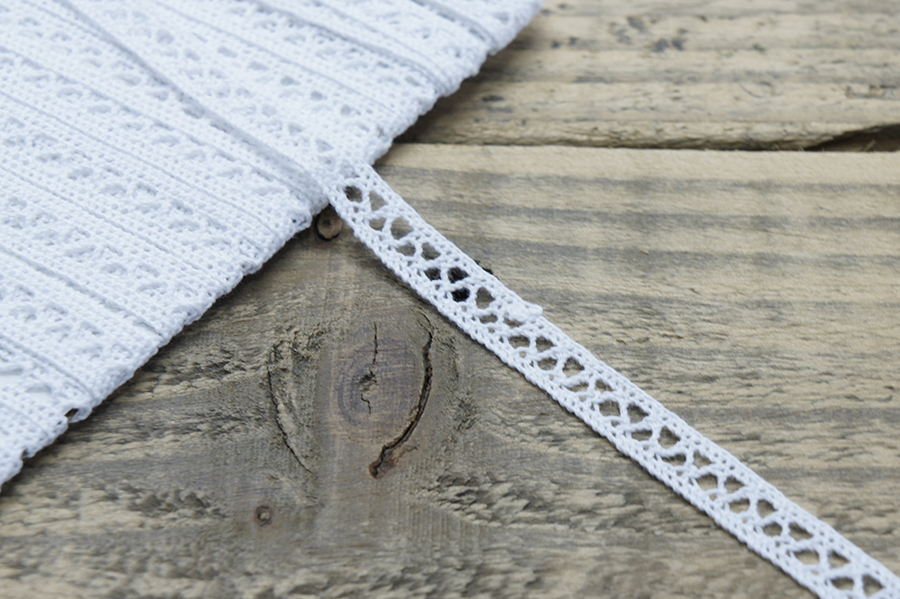 Мереживо бавовна 10 мм MH білий