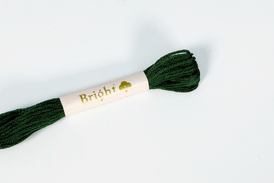 Муліне Bright бавовна зелений темний 3807